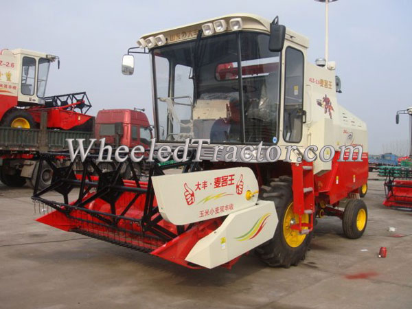 Wheat Combine Harvester, Vertical axis Threshing Rice wheat Combine harvester