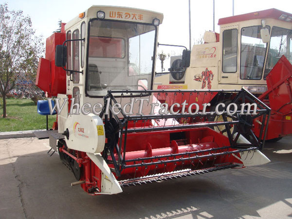 Wheat Combine Harvester, Vertical axis Threshing Rice wheat Combine harvester