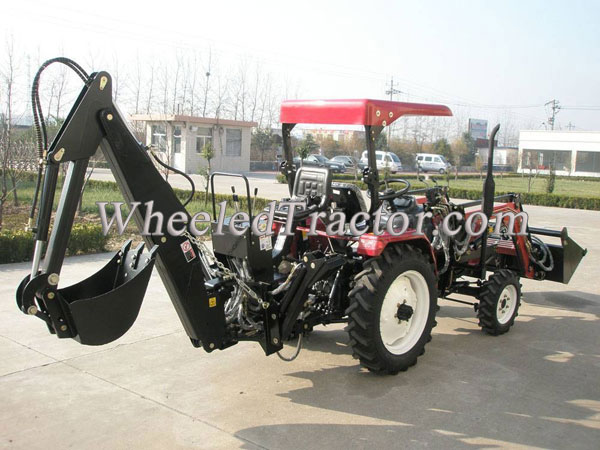 LW-7 Backhoe, Tractor with Front End Loader and Backhoe