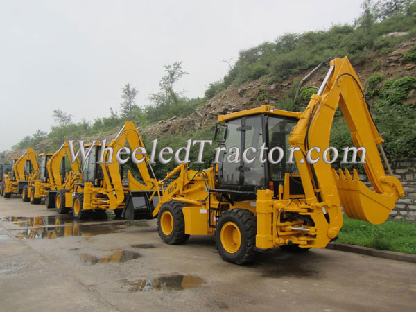 WZ30-25 Backhoe Loader, Front Loader and Backhoe are Hydraulic Joystick Pilot Control