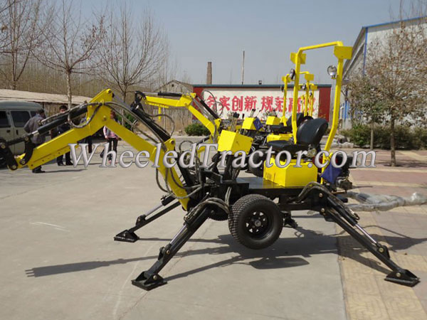 Mini Excavator, Mini Construst Excavator Towable Backhoe