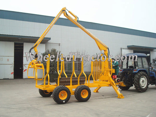 Timber Trailer With Crane